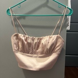 Light pink Princess Polly crop top size small